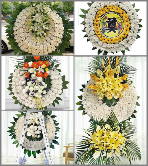 湖南郴州桂阳县塘市镇高岭村花圈速递